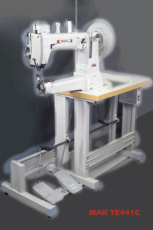 MAK TE441C 3490€ 420mm máquina de coser industrial brazo largo cilindrica triple arrastre