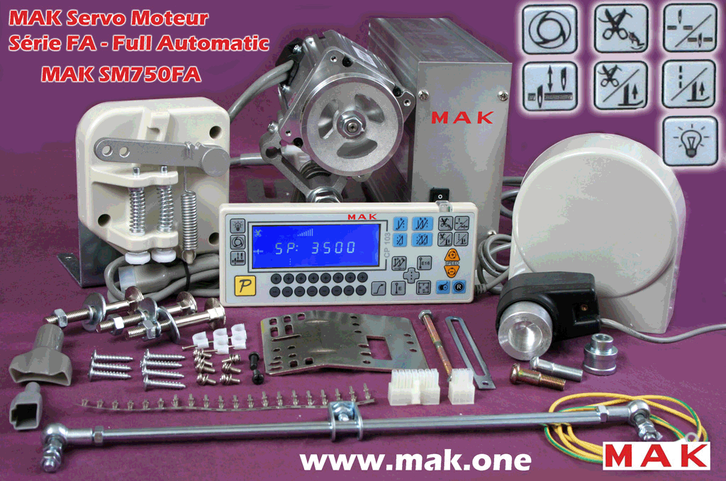 Servo moteur 750W 799€ machines coudre industrielle coupe rase fil pied auto arrière point d'arret automatique - Cliquez sur l'image pour la fermer
