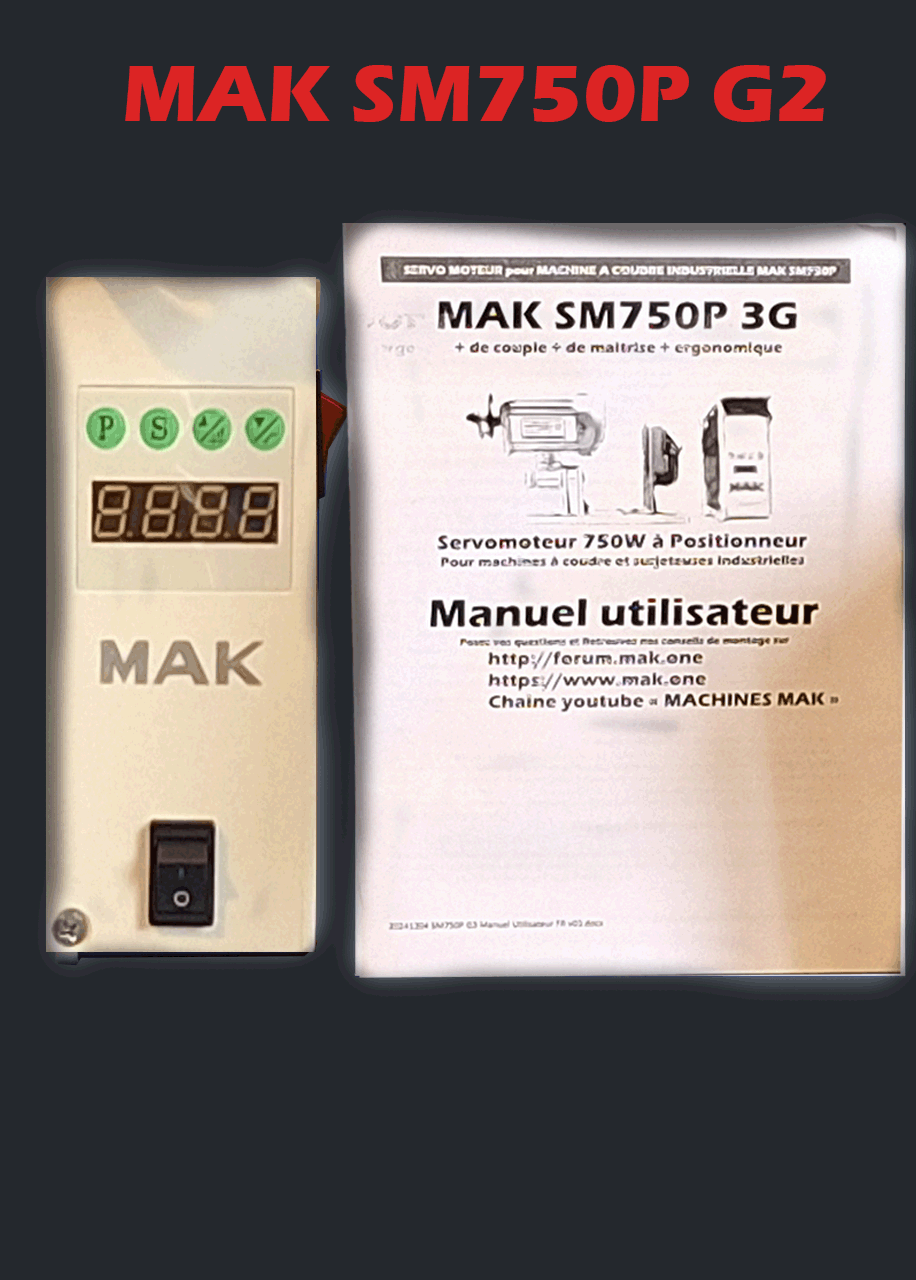 Servo moteur SM750P G3 219€ machine coudre industrielle positionneur